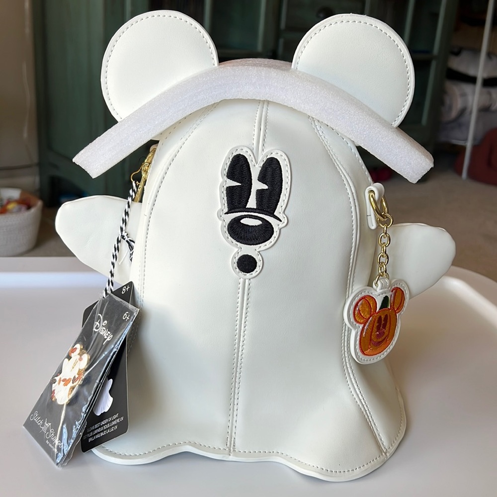 Stitch shoppe by Loungefly glow in the dark ghost Mickey crossbody